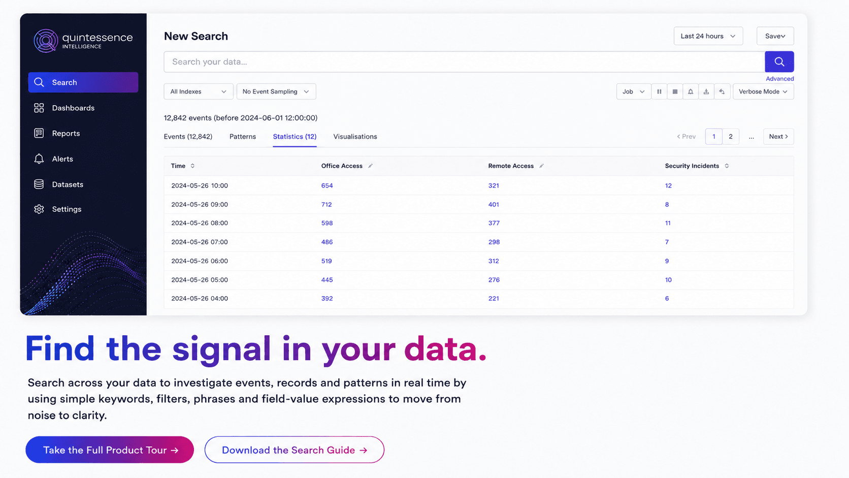 Find the signal in your data