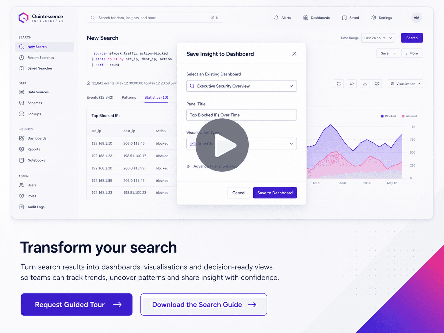 Transform your search into insight